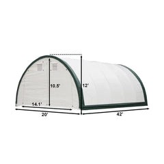 Capannone ad Arco Rinforzato per Stoccaggio 20'x42'x12'