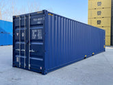 Container 40 Piedi High Cube RAL 5013 (Blu) con Tasche per Carrello - Nuovo