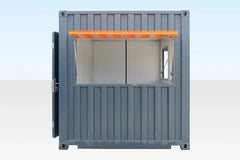 Container Bar Caffetteria Professionale 20 Piedi con Triplo Portellone