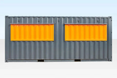 Container Bar Caffetteria Professionale 20 Piedi con Triplo Portellone