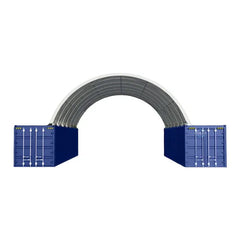 Copertura a Volta Robusta per Container Marittimi 12.19m x 12.19m x 3.96m