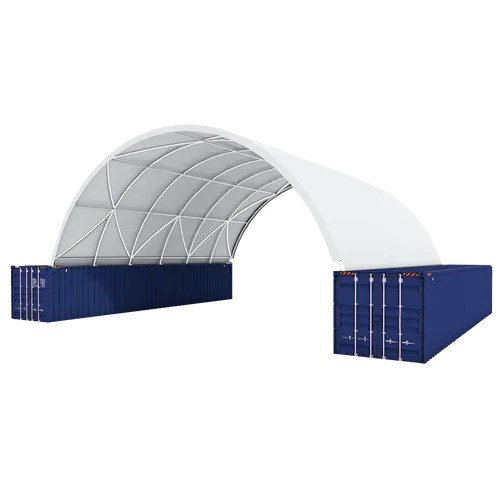 Copertura a Volta Robusta per Container Marittimi 12.19m x 12.19m x 3.96m