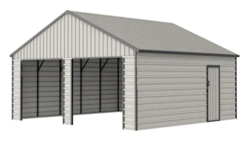 Garage Prefabbricato in Metallo 36.54 mq - Spazioso e Ultra-Resistente