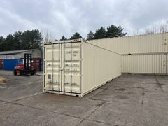 Container 40 Piedi High Cube RAL 1015 (Avorio) con Tasche per Carrello - Nuovo