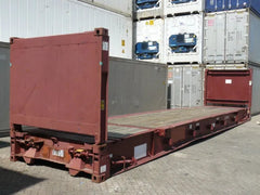 Container 40 Piedi Flat Rack (Pareti Abbattibili) - Flush Folding