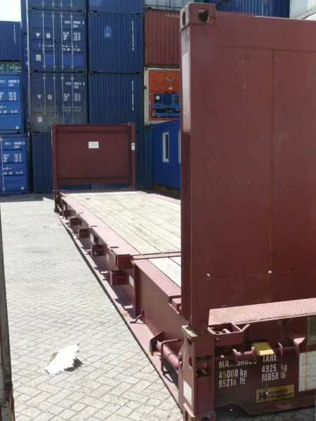 Container 40 Piedi Flat Rack (Pareti Abbattibili) - Flush Folding