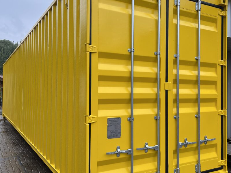 Container 40 Piedi High Cube (HC) Nuovo - Giallo RAL 1021 (Primo Viaggio)