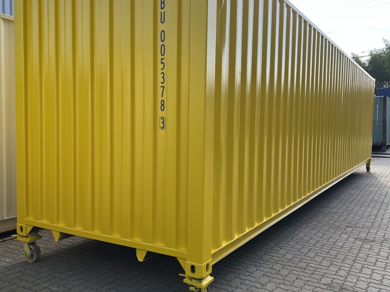 Container 40 Piedi High Cube (HC) Nuovo - Giallo RAL 1021 (Primo Viaggio)