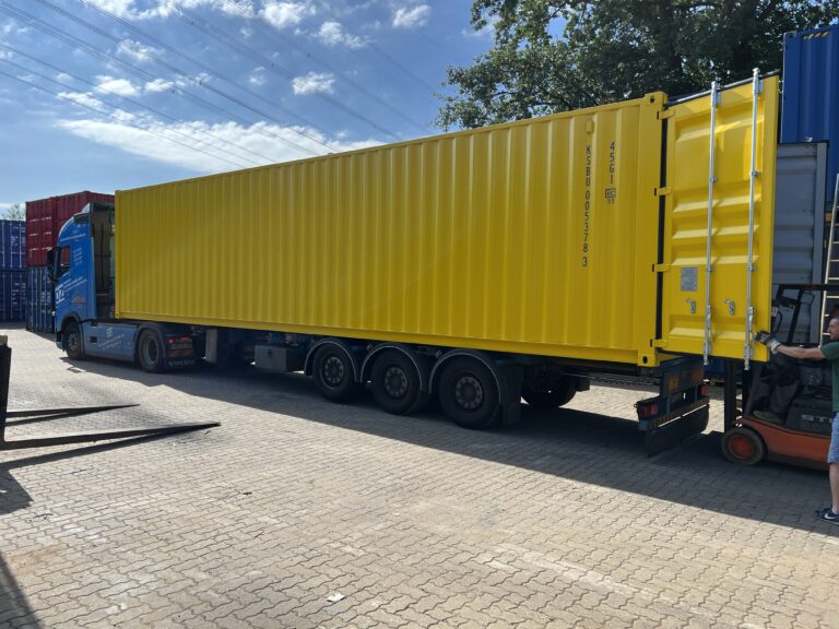 Container 40 Piedi High Cube (HC) Nuovo - Giallo RAL 1021 (Primo Viaggio)