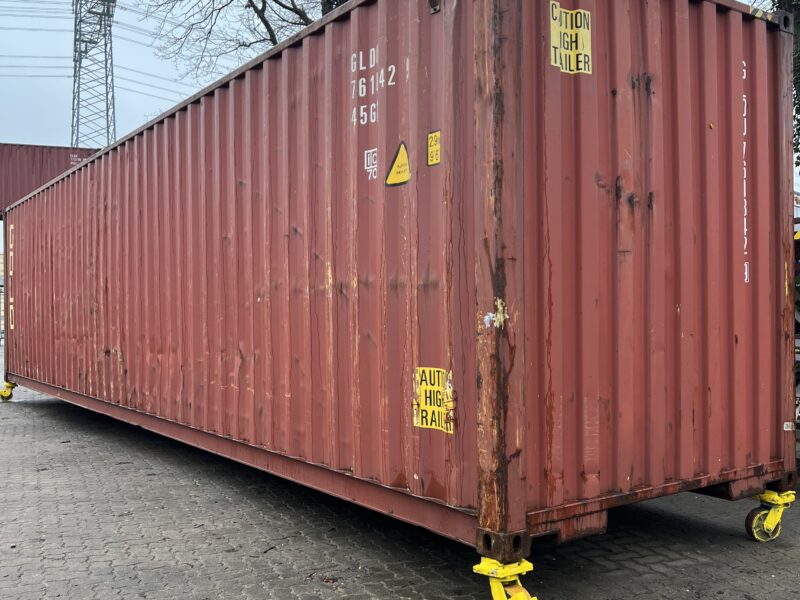 Container Marittimo 40 Piedi High Cube Usato - Rosso Ossido RAL 3009 (Cargo Worthy)