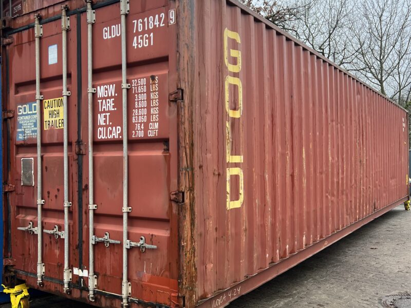 Container Marittimo 40 Piedi High Cube Usato - Rosso Ossido RAL 3009 (Cargo Worthy)