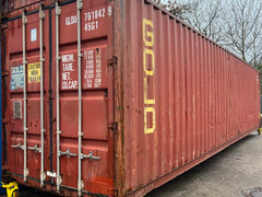 Container Marittimo 40 Piedi High Cube Usato - Rosso Ossido RAL 3009 (Cargo Worthy)