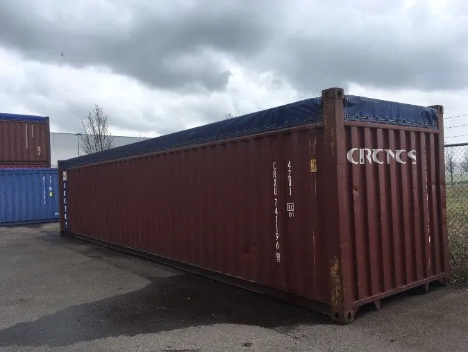 Container 40 Piedi Open Top Usato - Con Telone e Traversa Rimovibile