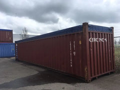 Container 40 Piedi Open Top Usato - Con Telone e Traversa Rimovibile
