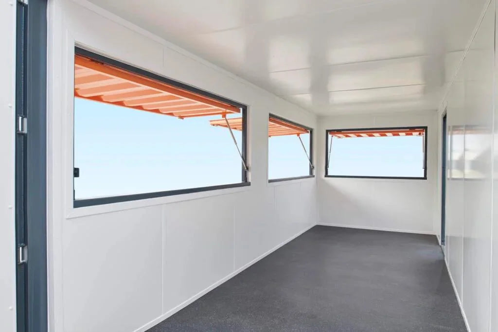 Container Bar Caffetteria Professionale 20 Piedi con Triplo Portellone