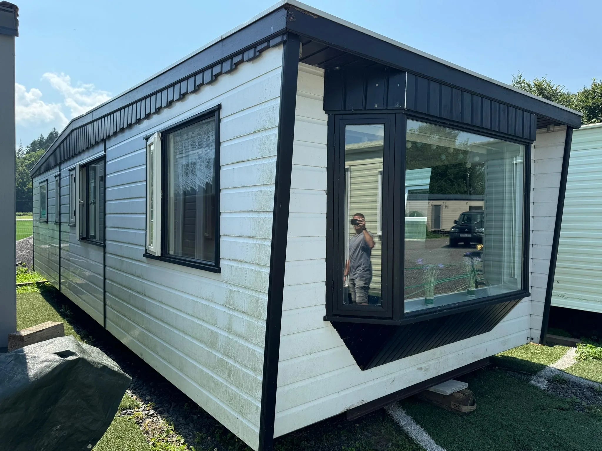 Residenza Mobile Chalet Bianco T2 – 40.7 mq con Riscaldamento Integrato