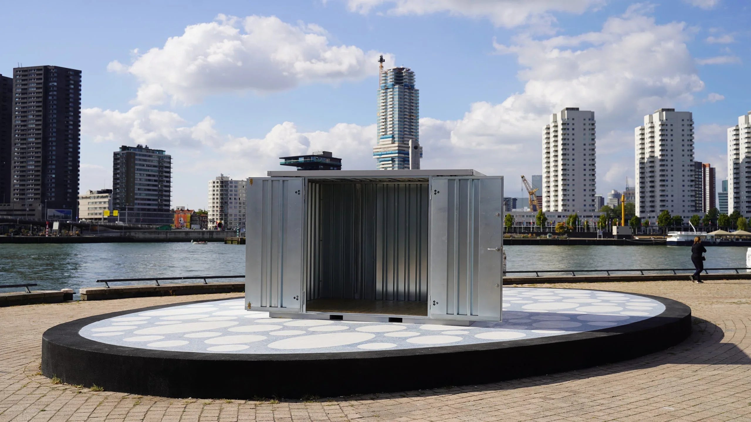 Unità di Stoccaggio Modulare 3x2m in Acciaio Zincato con Ampio Accesso Laterale